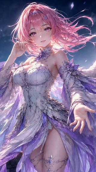月夜羽翼少女