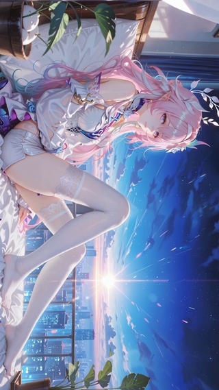 白丝窗边少女昔涟