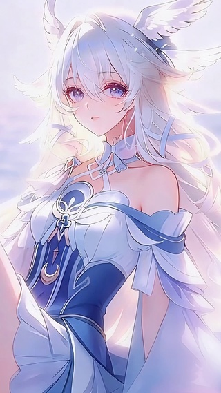 唯美梦幻海边月神
