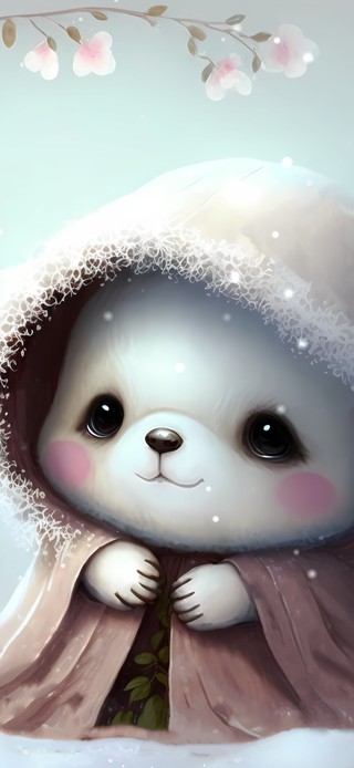 冬雪 呆萌小熊猫