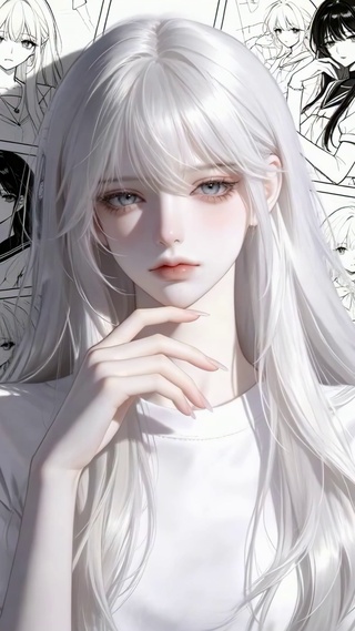 银发少女的漫画世界