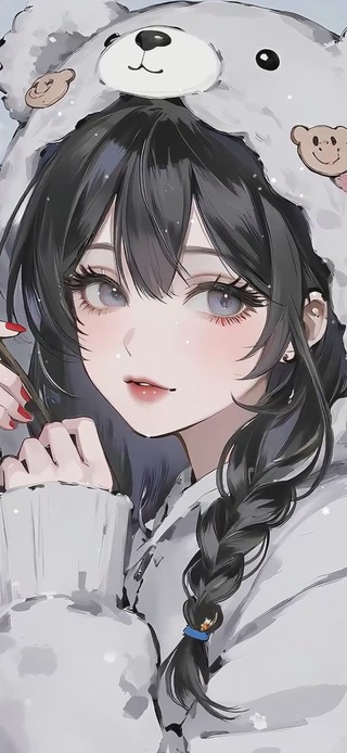 雪地美女