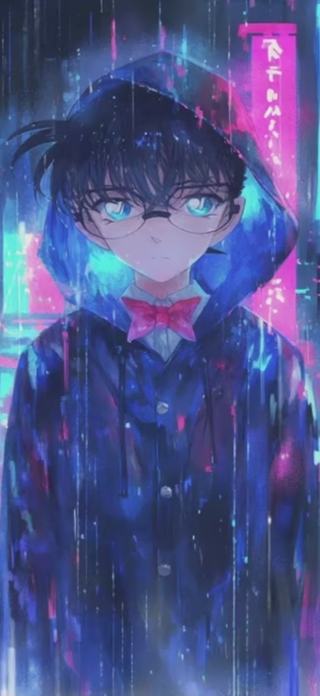 霓虹街道：柯南的雨夜谜案