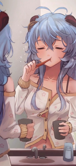 刚睡醒的小甘雨
