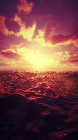 唯美的夕阳落日