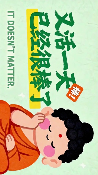 又活一天已经很棒了