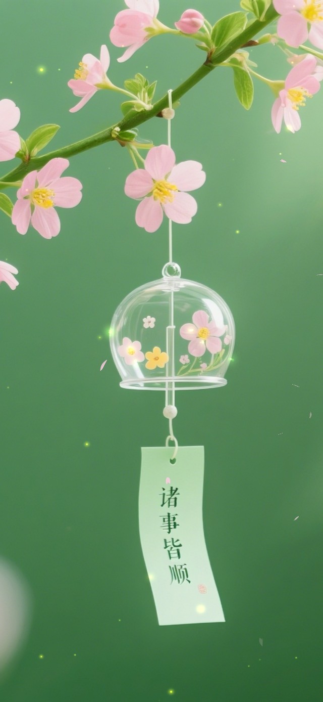 浪漫粉色风铃