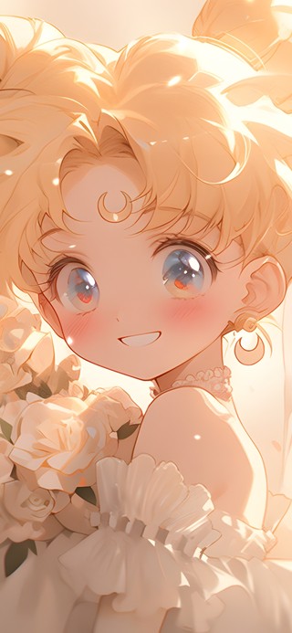 月野兔 白色婚纱