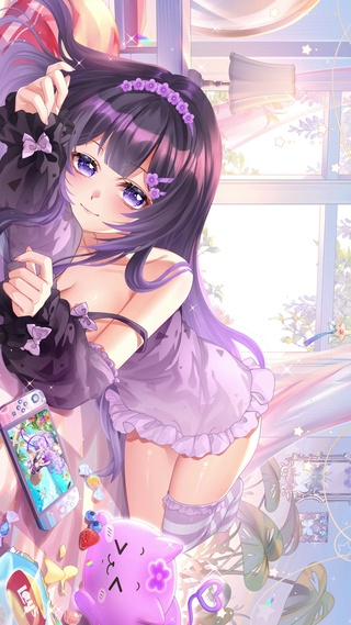 紫发少女