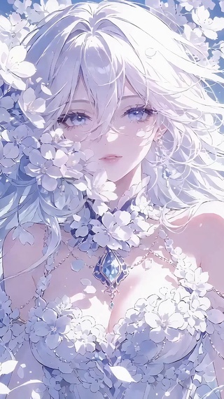 海边繁花婚纱芙宁娜