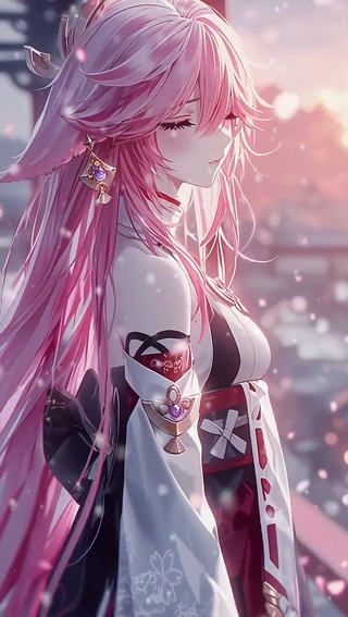 八重神子丨古城初雪丨