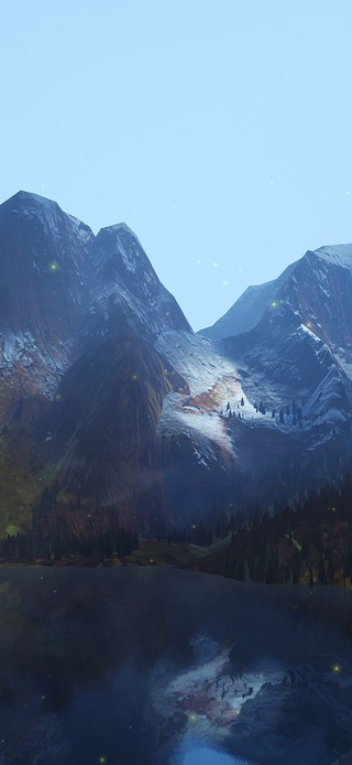 青山湖泊