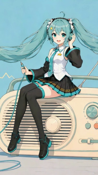 蓝发初音未来