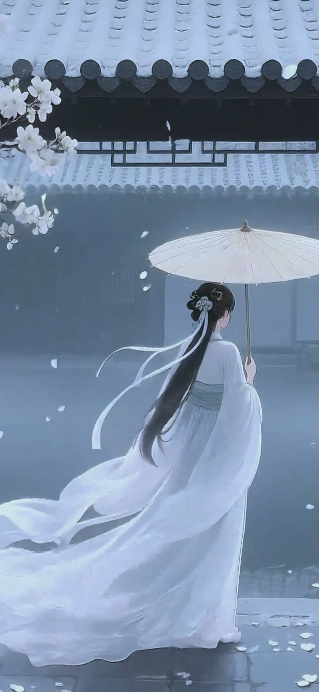 雪落琼枝・伞下仙踪