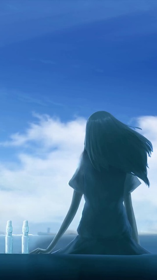 远望天空