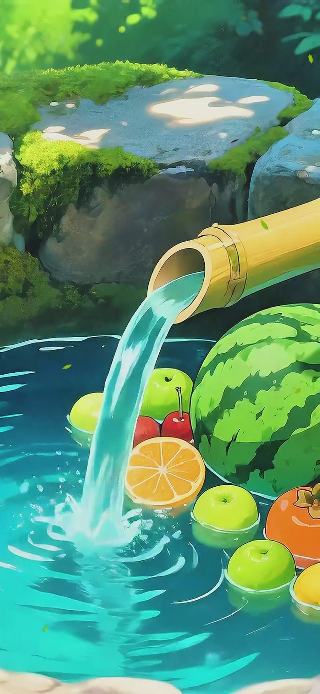 小新和小白的夏日水果池之旅