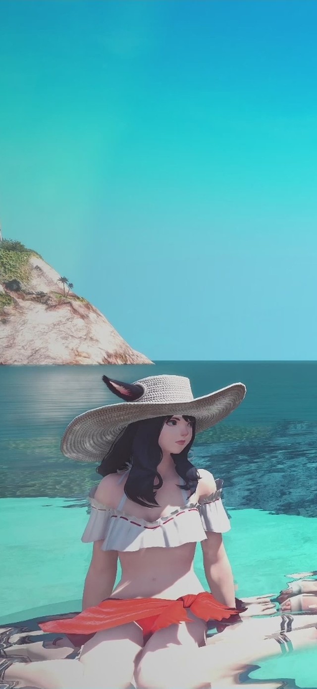 FF14泳装猫娘