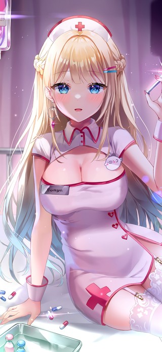 4K性感白丝JK制服护士少女