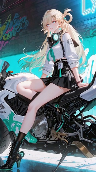 街巷机车少女琳奈