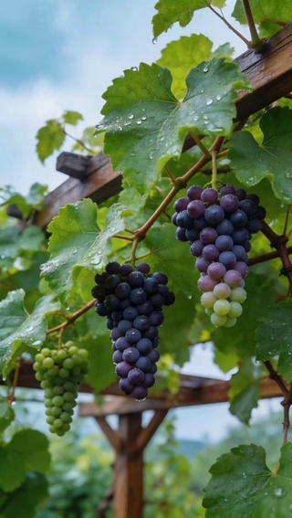 雨后葡萄