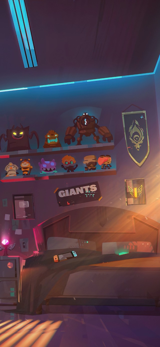 4K赛博朋克科幻游戏房间