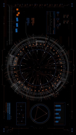 HUD科技环形桌面