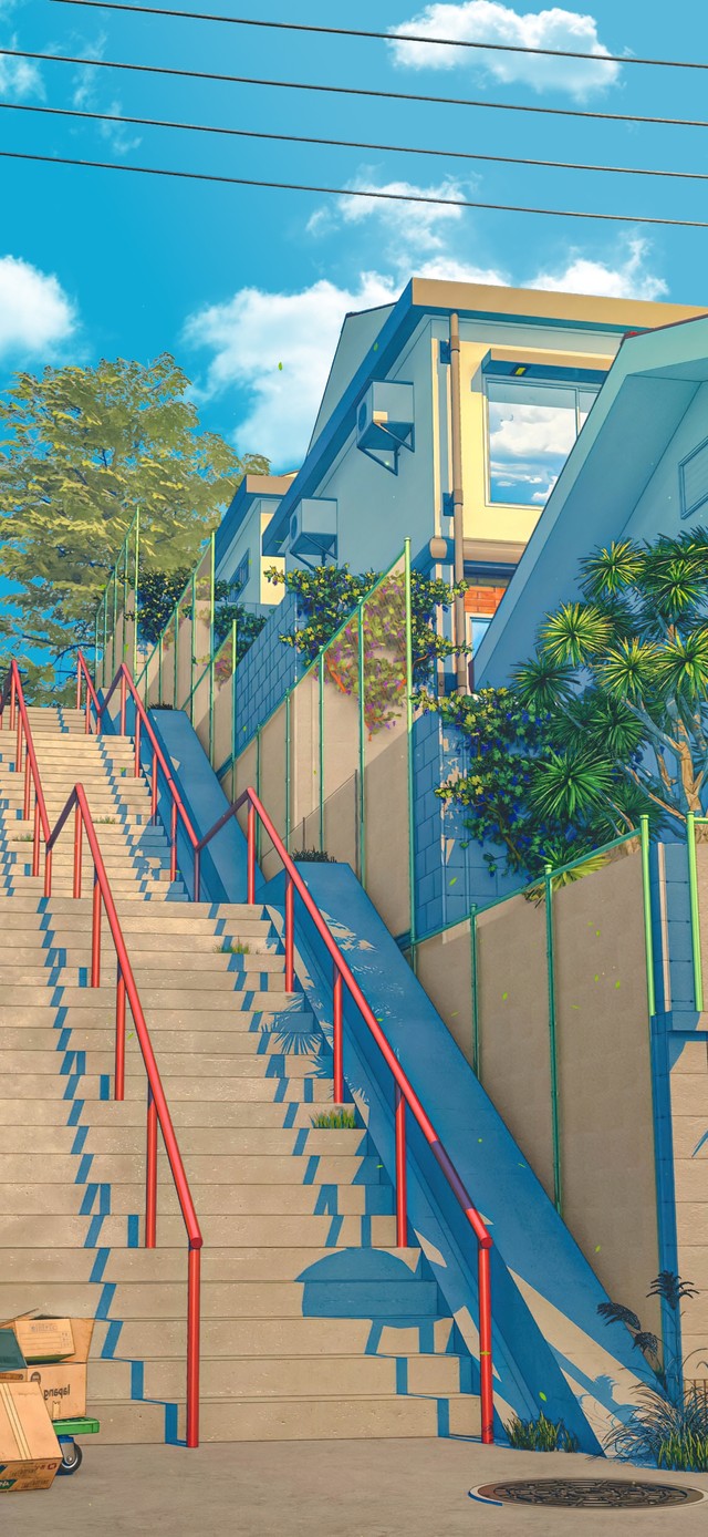 4K唯美治愈日系动漫街道