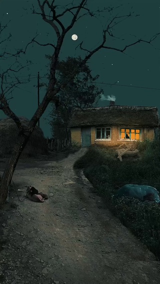 农村夜景4k动态壁纸②
