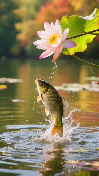 秋天荷花
