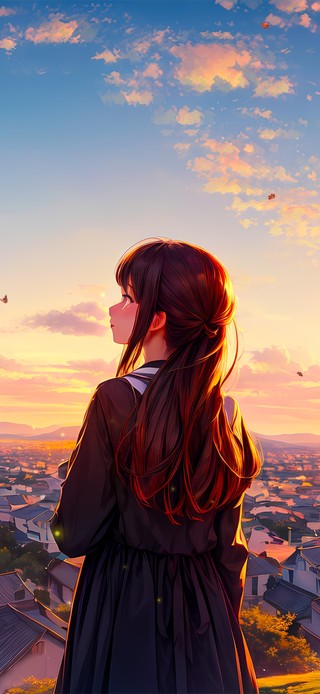 秋叶山镇少女