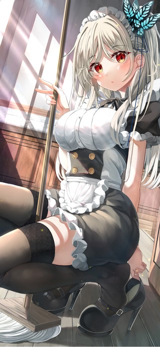 4K性感黑丝JK制服女仆美少女
