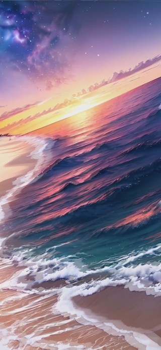 治愈夕阳海景
