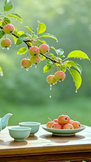 护眼苹果小雨4K