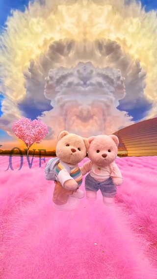 熊熊都有女朋友了