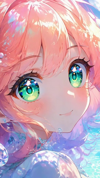 海底梦幻粉发二次元少女