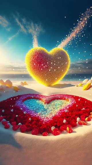 快乐情人节大爱心