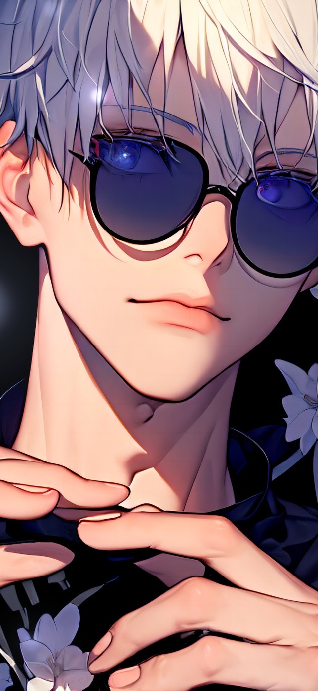 花与光影下的五条悟