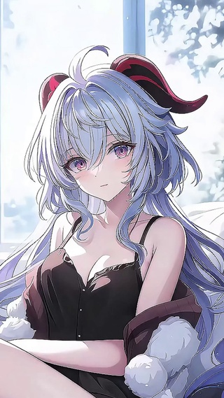 甘雨丨惬意午后丨