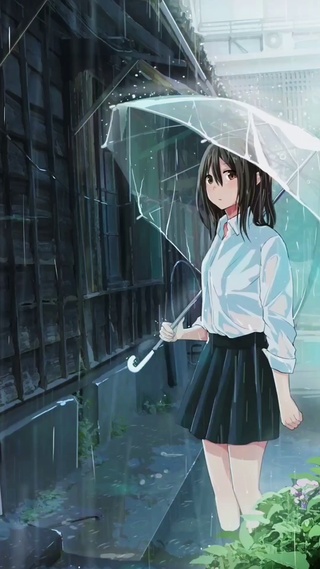 雨中女孩