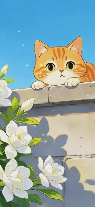 可爱花园小猫