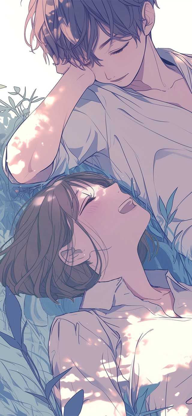 草地情侣