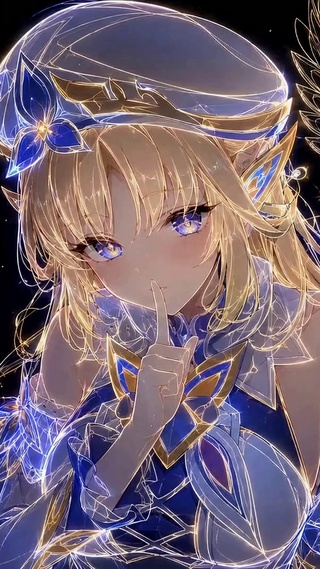 星光金线二次元美少女