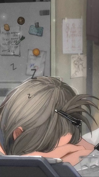 午睡女画师