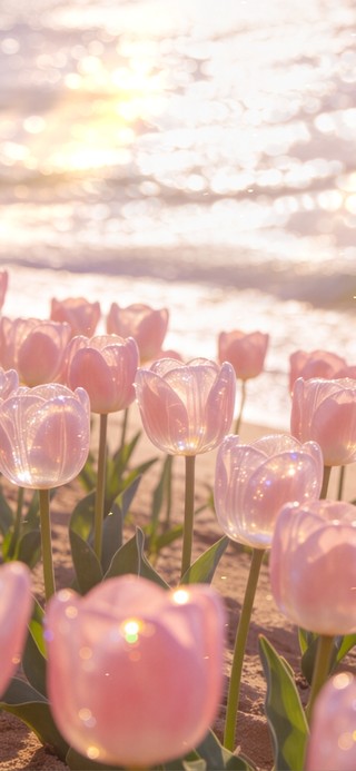 落日与浪花