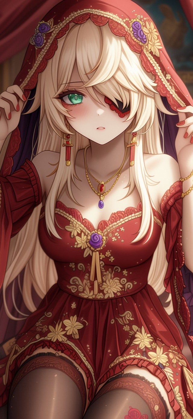 雪墨壁纸丨菲谢尔丨红嫁衣丨