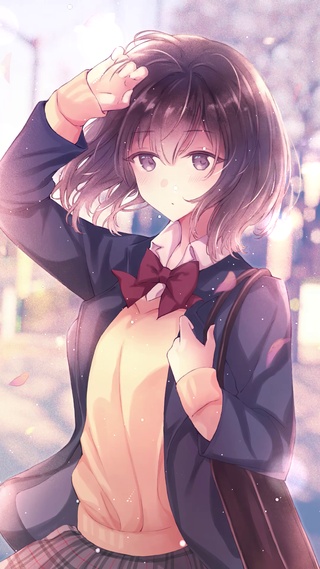 清纯余晖少女