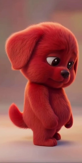 红色小狗