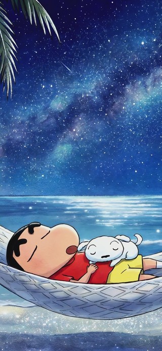 小新夜晚海边小憩