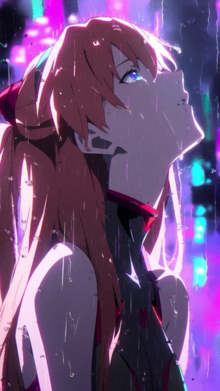 雨中的明日香