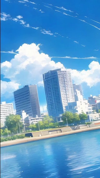 云下都市河景